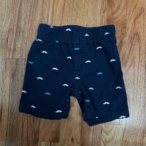 💥4/$12 Carter's Blue Mustache Pattern Shorts